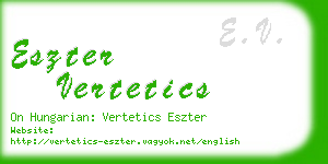 eszter vertetics business card